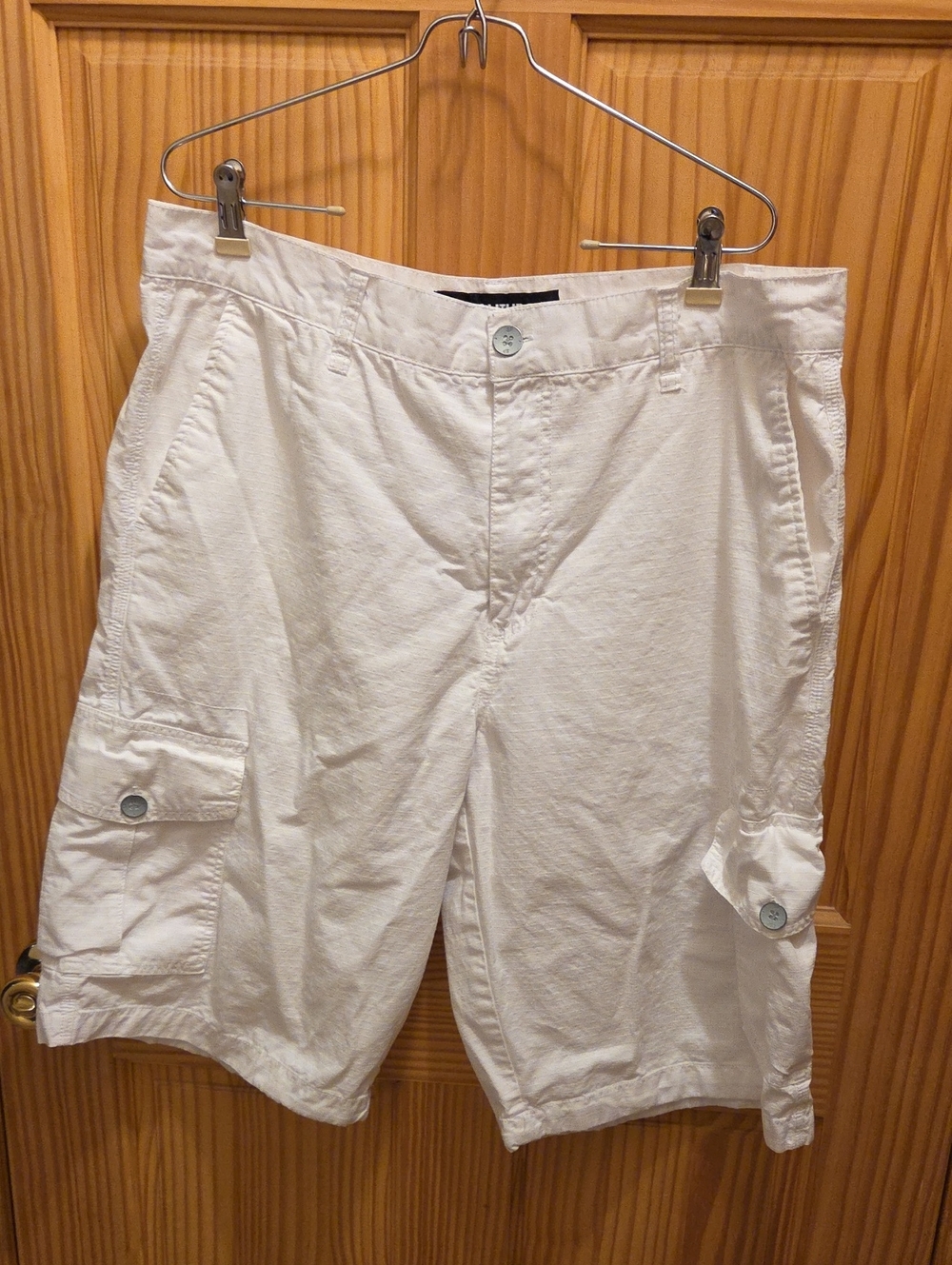 South Pole White Men's Cargo Shorts